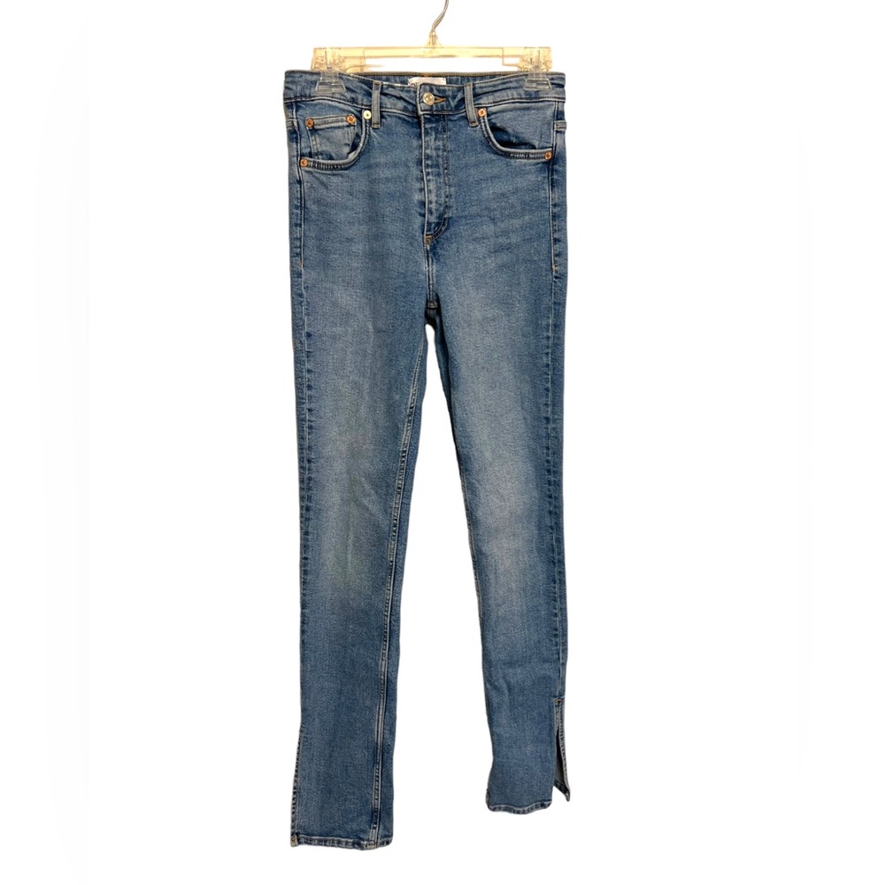 Zara Jeans Slit Bottoms- Skinny Flare | Women’s